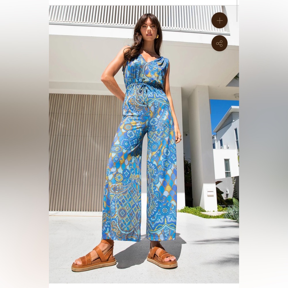 Nine Lives Bazaar- ODYSSEY JUMPSUIT - SAPPHIRE